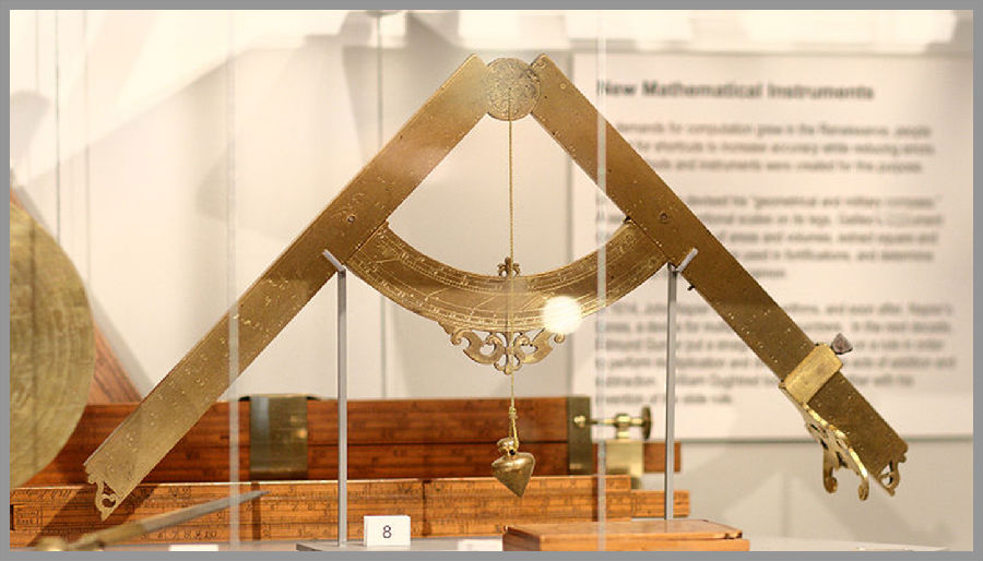 伽利略的几何和军用指南针