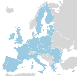 欧洲原子能共同体(euratom,由欧洲联盟成员国组成的国际组织.