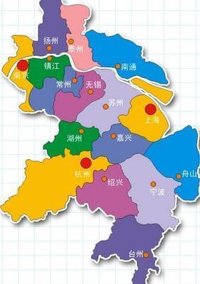 南抵杭州湾,西至南京以西,东到海滨,包括上海市,江苏省南部,浙江省图片