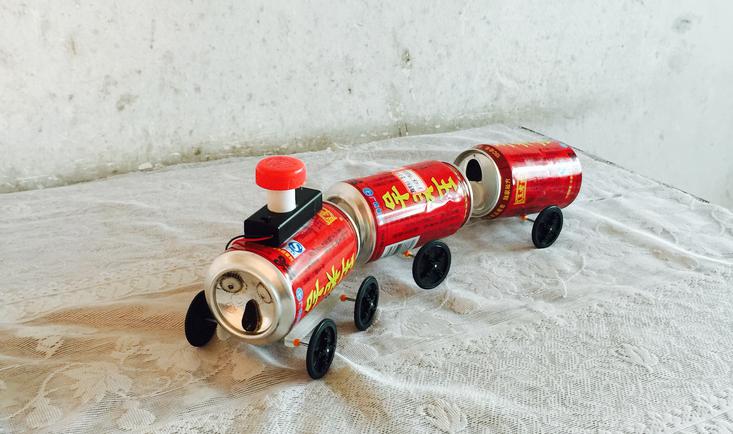 易拉罐电动火车15b