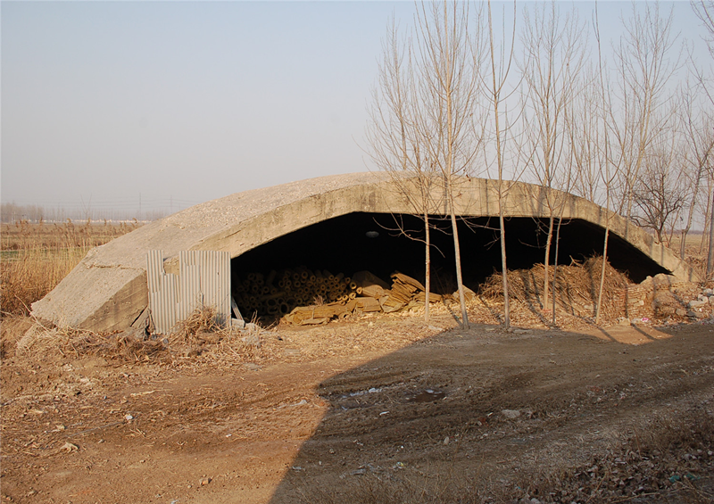 003晏城侵华日军飞机场旧址3号飞机库