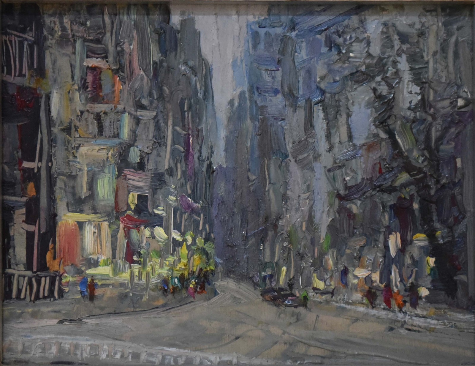 香港的街景_油画_2010