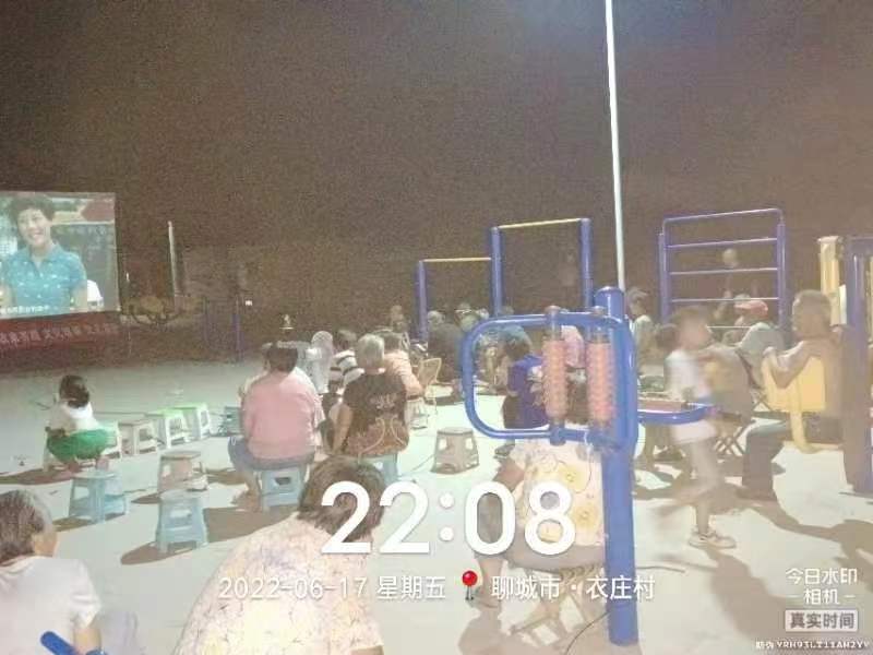 【度假区】度假区农村公益电影放映走进于集镇衣庄村