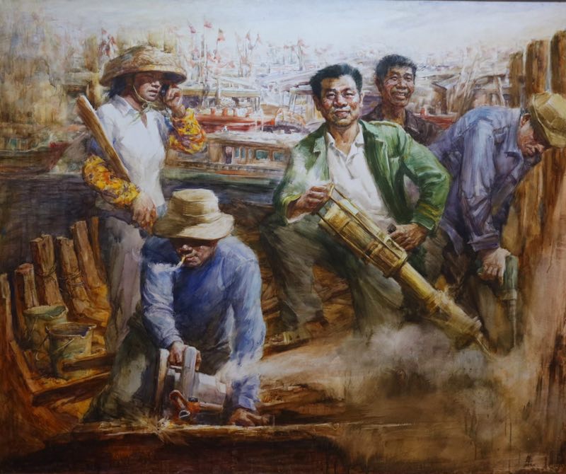 美术类《修船季》