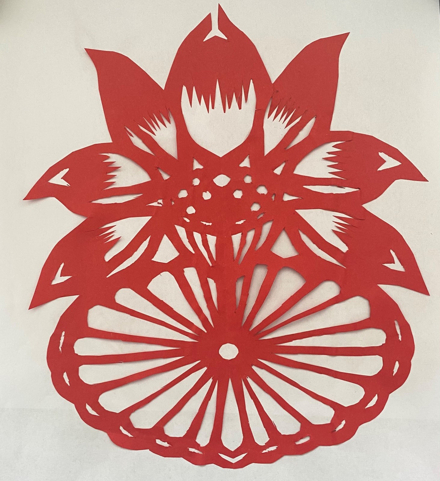 兴福街道 胡金凤《荷花》18cm×21.5cm