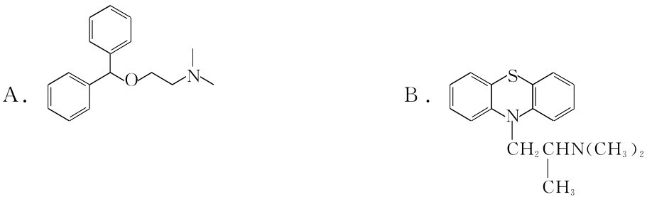 ||O■■■A. |■■■N|■ S B.■|N|■3CH|2CH2CHN（CH3）||■■■