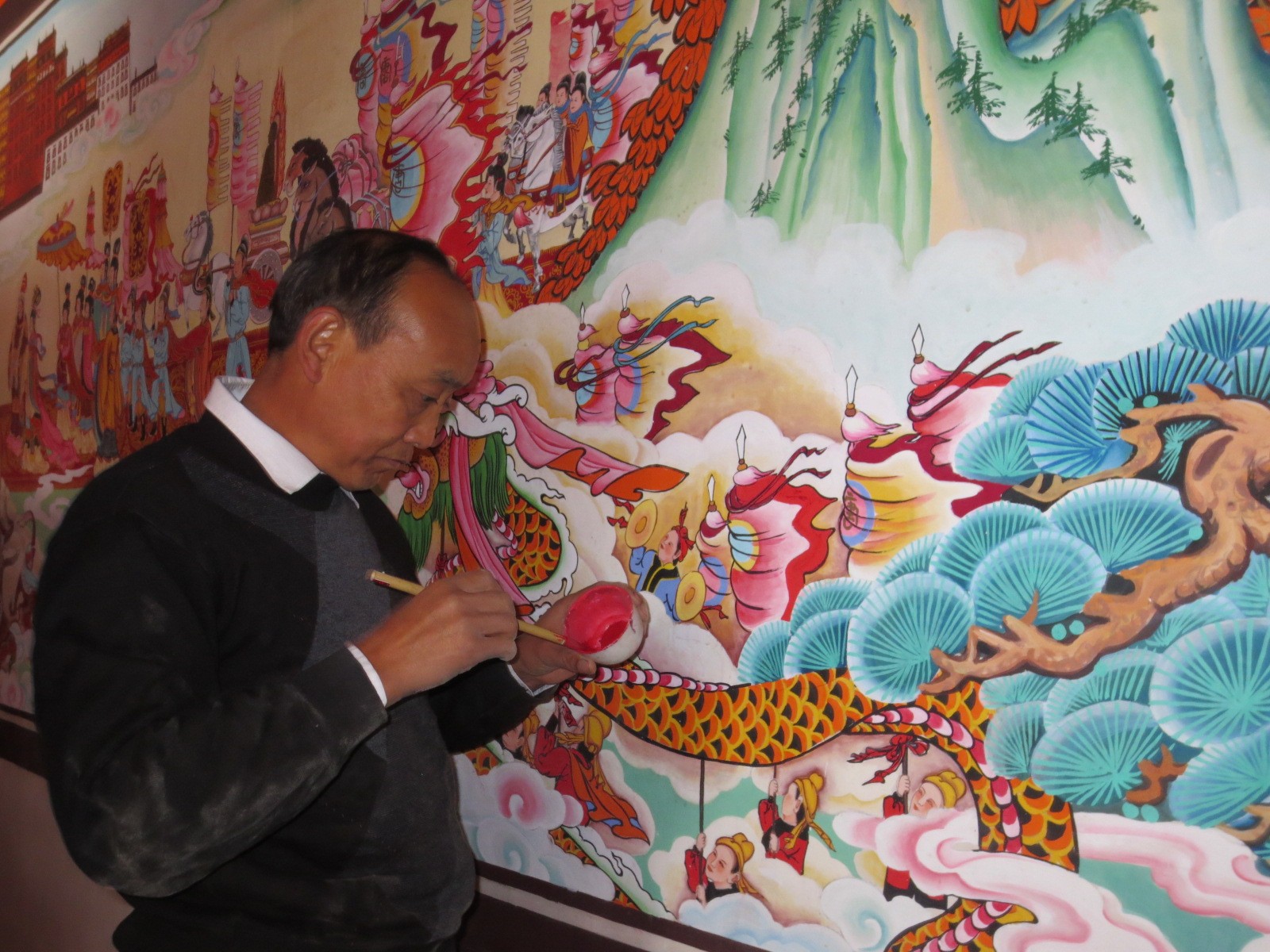 湟中-李宝洲-湟中壁画-省级代表性传承人3