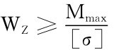 WZ≥Mmax［σ］