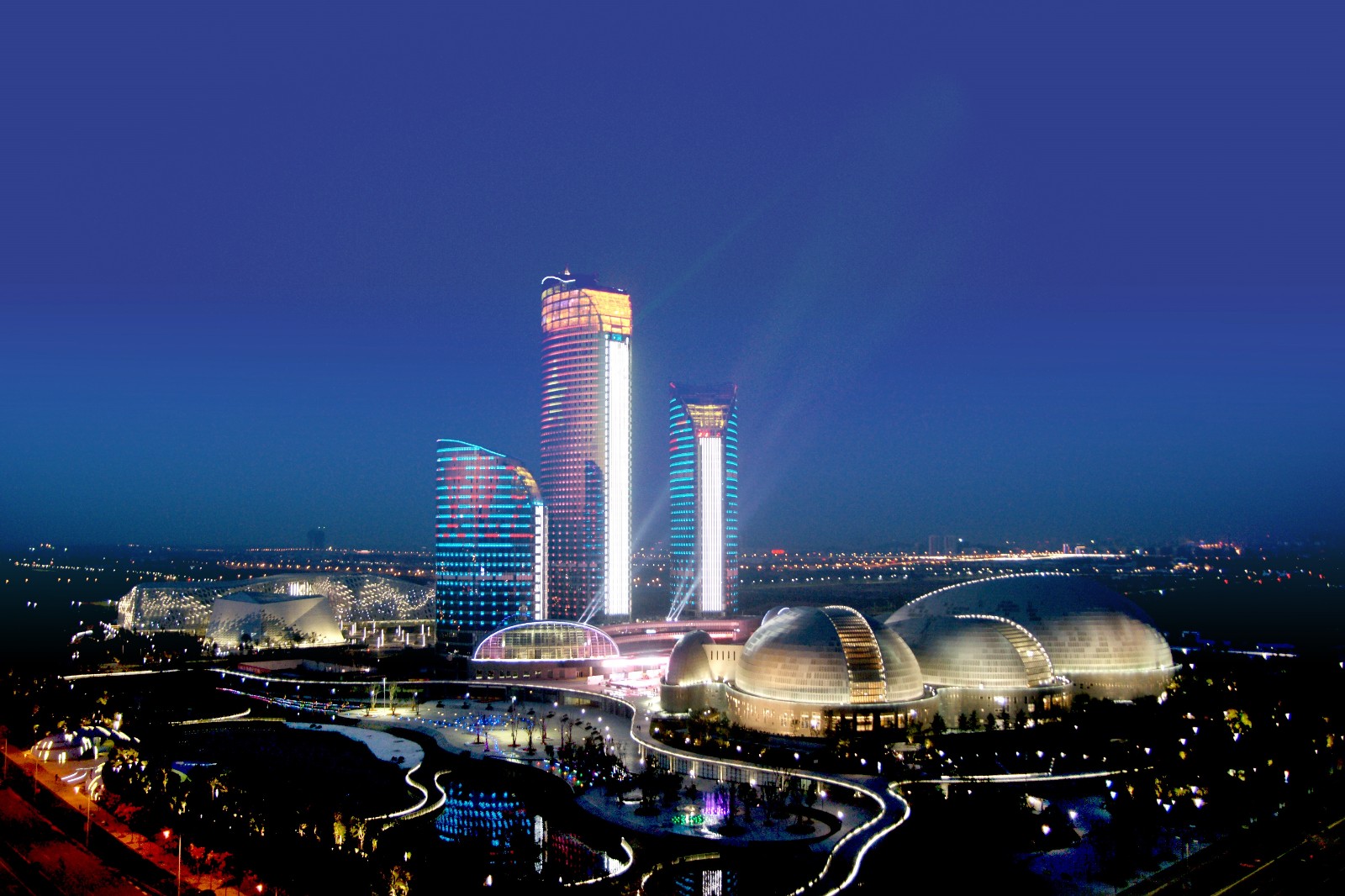 山东+济南+山东省会大剧院+2019+山东省会大剧院-夜景