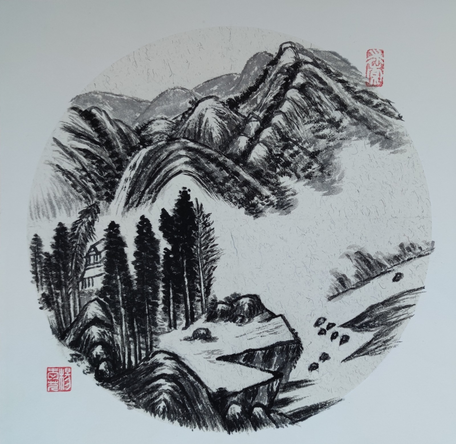 道德街 杨爱芹 《山水小品》