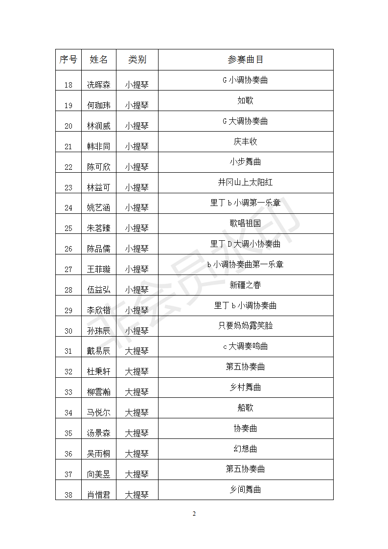 西洋乐综合类复赛节目单_02