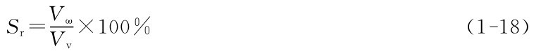 Sr＝Vω Vv ×100％ （1－18）