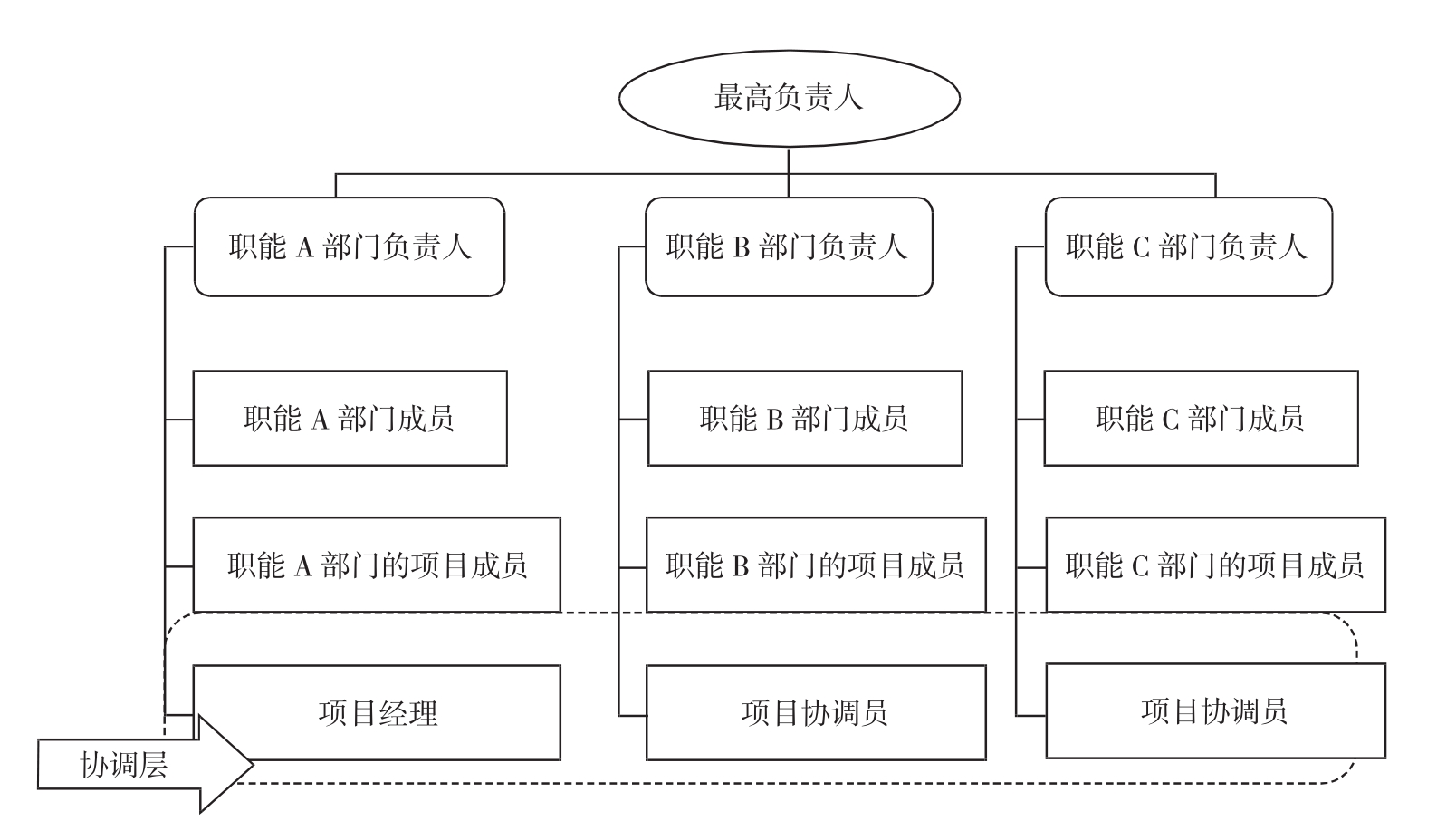 平衡矩阵式项目组织结构_项目管理