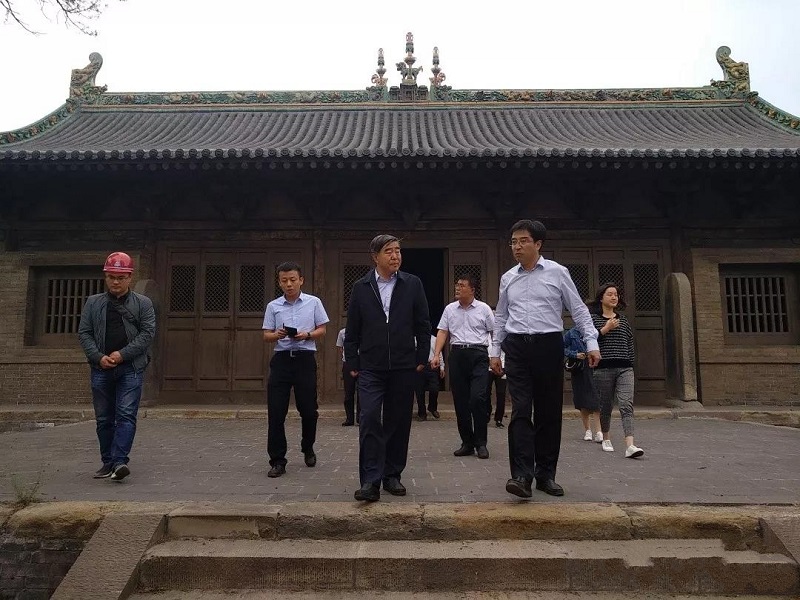 丁书记在广济寺调研