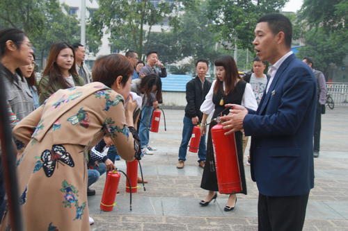 9.26彭州市图书馆消防演练565