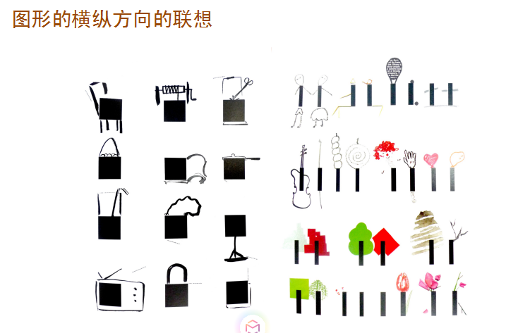 作业01:几何图形的横纵方向的联想