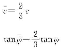 ¯c=2 c 3 tanφ¯=2 3tanφ