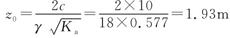z0=2c γ K■a=2×10=1.93m 18×0.577