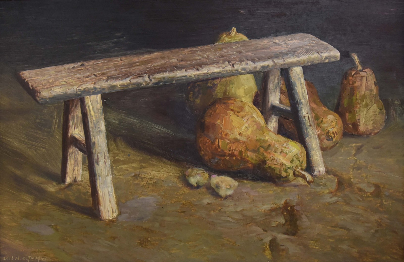 山村人家_油画_2013