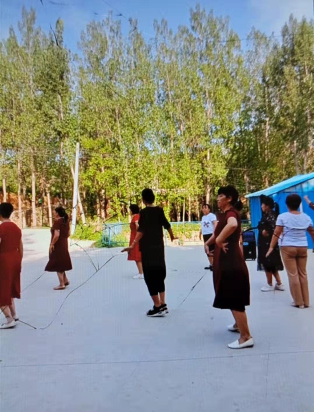 函岭村广场舞文艺排练活动