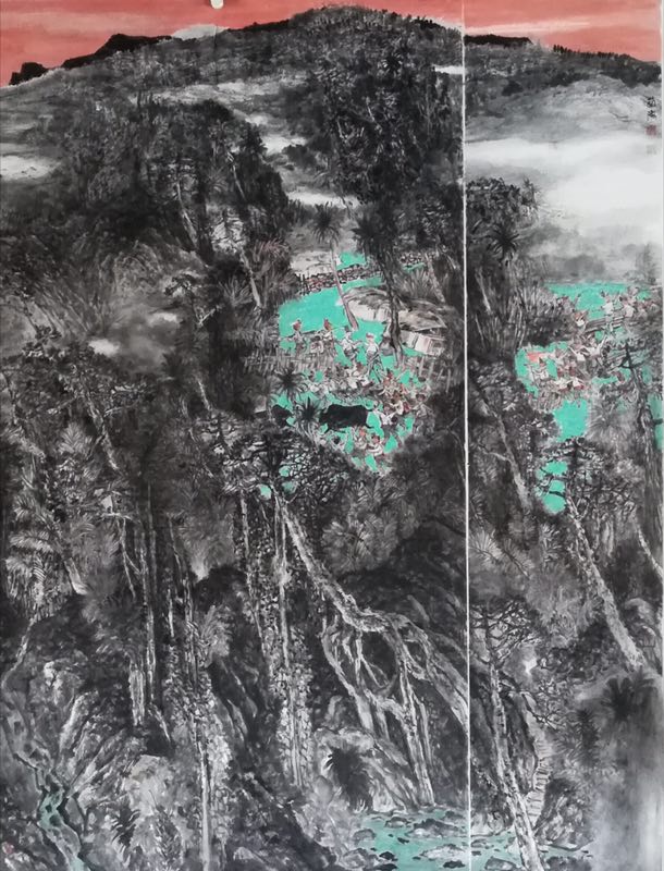 美术类《黎家三月》