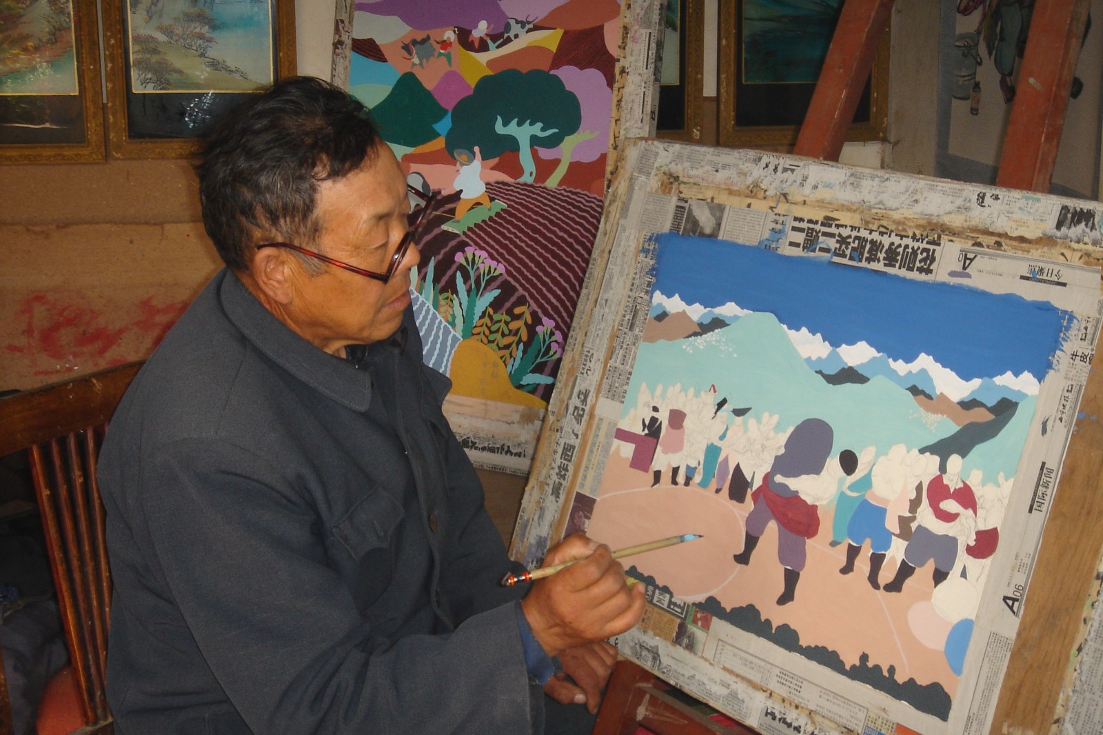 湟中-孟鳌奎-湟中农民画-省级代表性传承人3