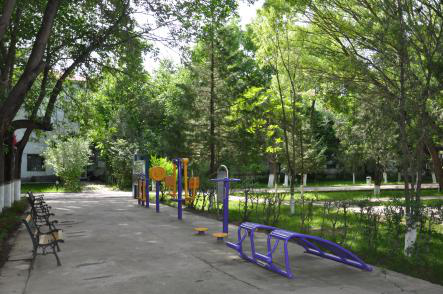 贵宾馆院内健身器材