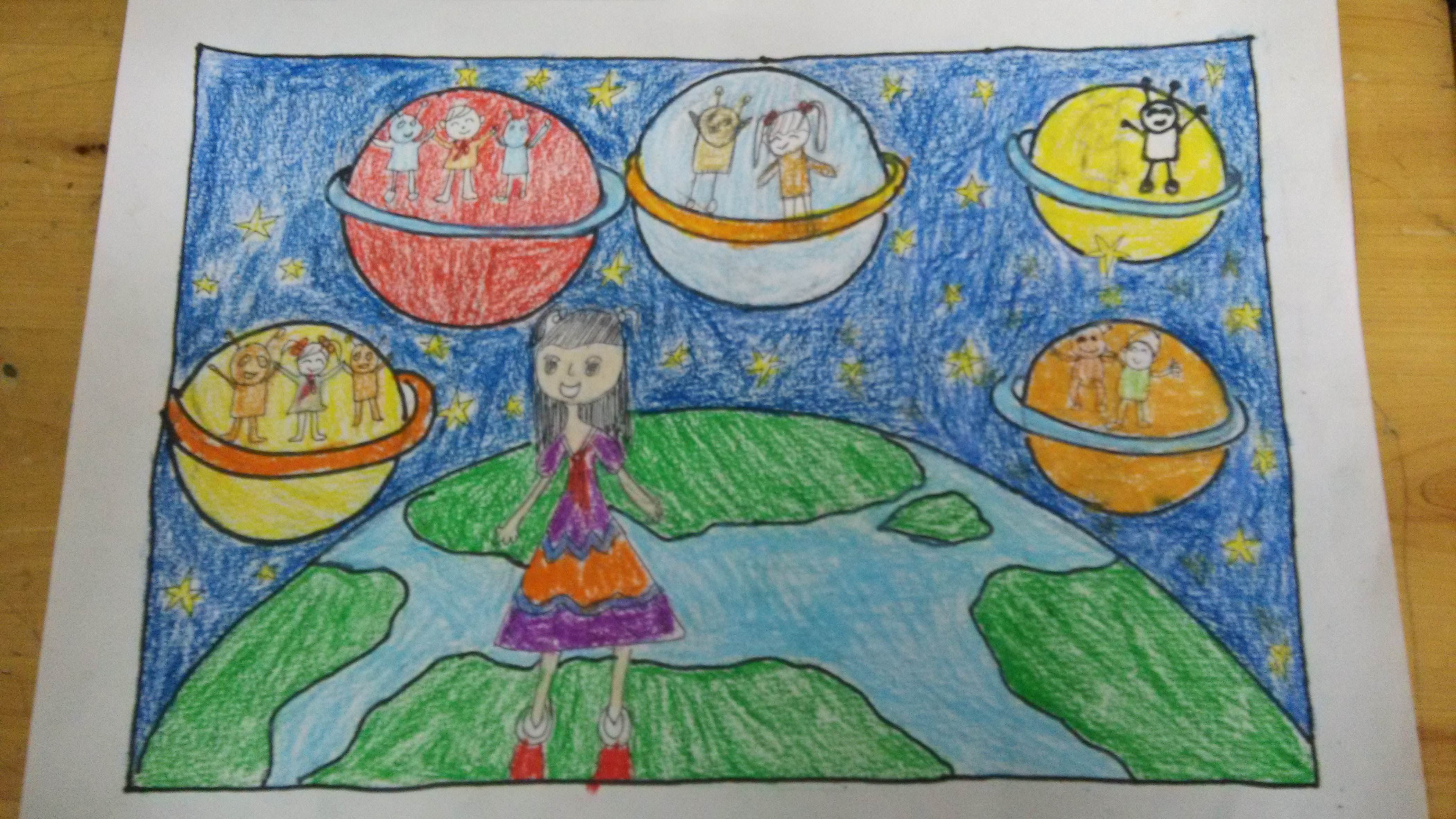 未来的世界(科学幻想绘画)