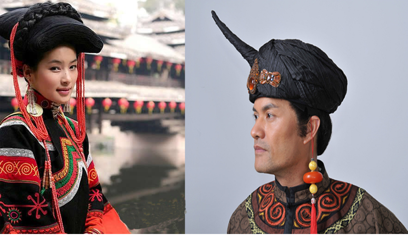 撒尼是彝族的一个支系.花包头仍是姑娘服饰重要组成部分.