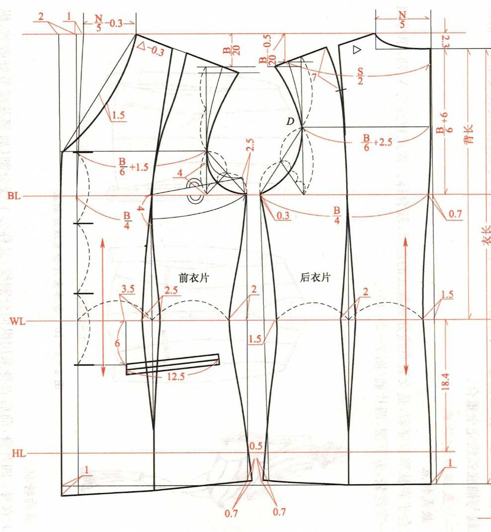 无领款式设计图展示