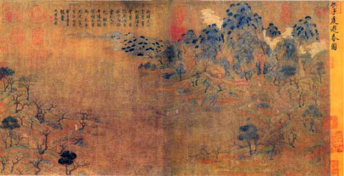 隋展子虔: 游春图