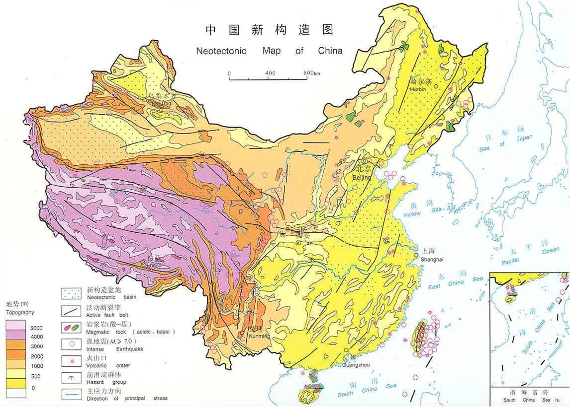 在我国境内重要的大断裂带至少有