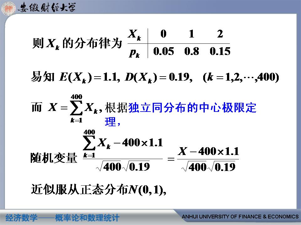 会应用独立同分布中心极限定理与棣莫佛—拉普拉斯中心极