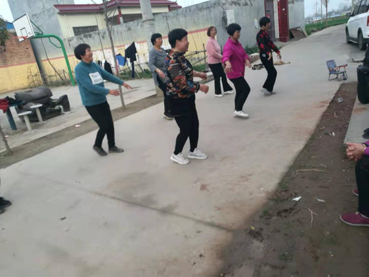 柴垌村组织广场舞排练活动
