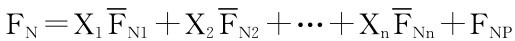 FN＝X1FN1＋X2FN2＋…＋XnFNn＋FNP