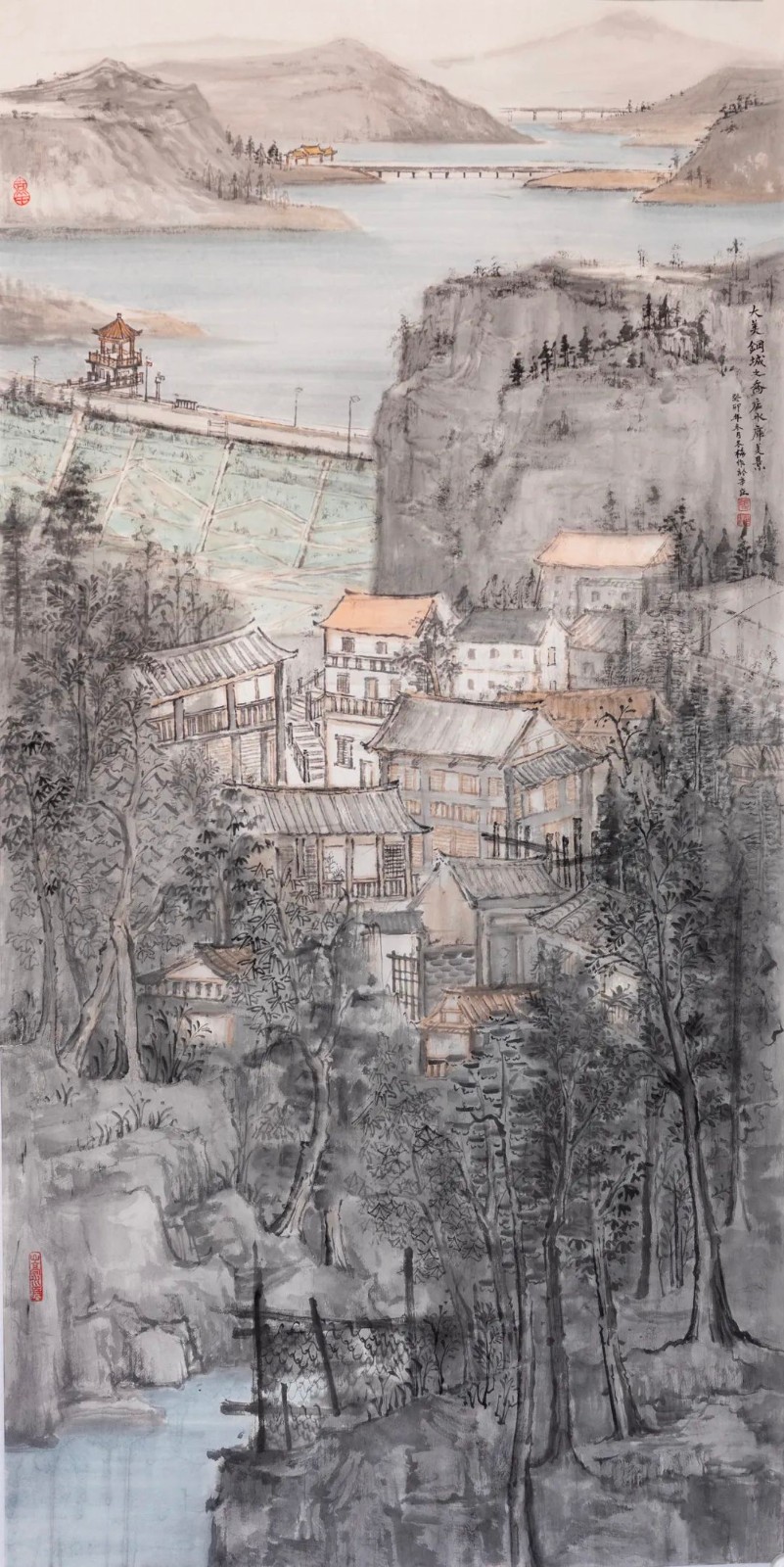 《乔店水库》张冬梅,钢城区