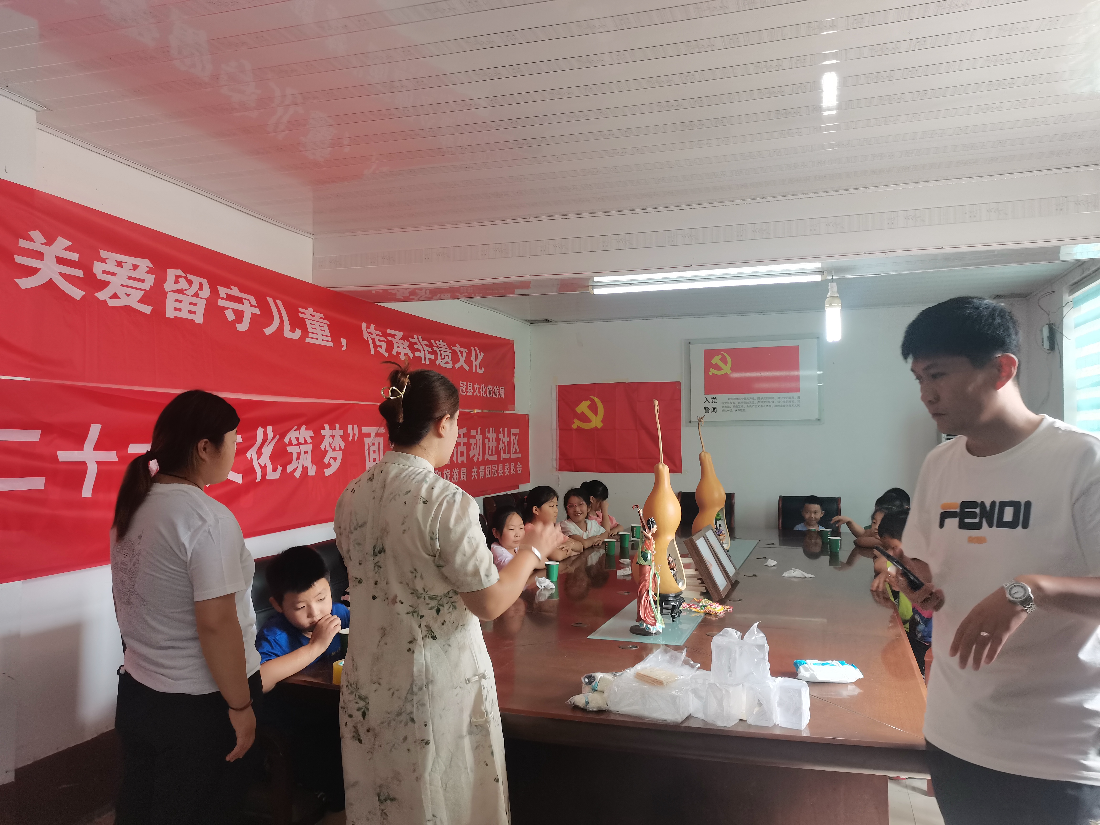【冠县】崇文街道“喜迎二十大·文化筑梦”面塑公益活动
