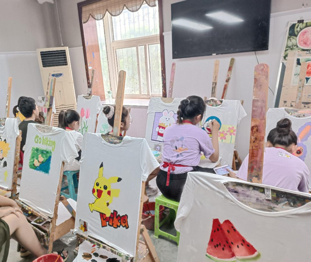 冠县文化图书馆六一. 端午手绘系列活动——手绘T恤