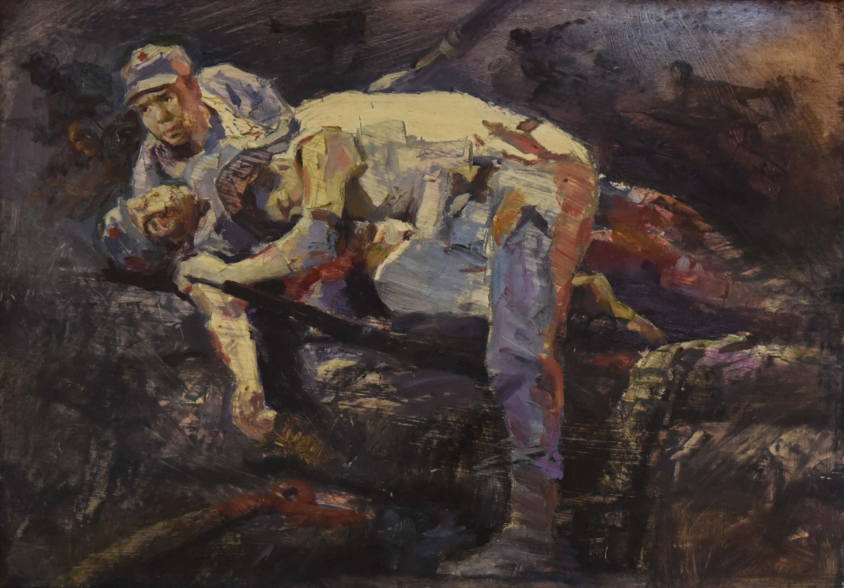 战友_记红军在井冈山组画_油画_2013