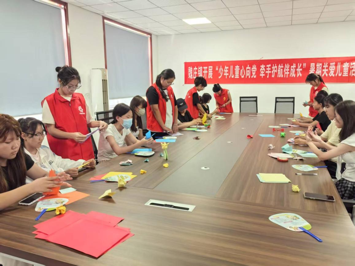 【莘县】魏庄镇开展“少年儿童心向党牵手护航伴成长”暑期关爱儿童活动