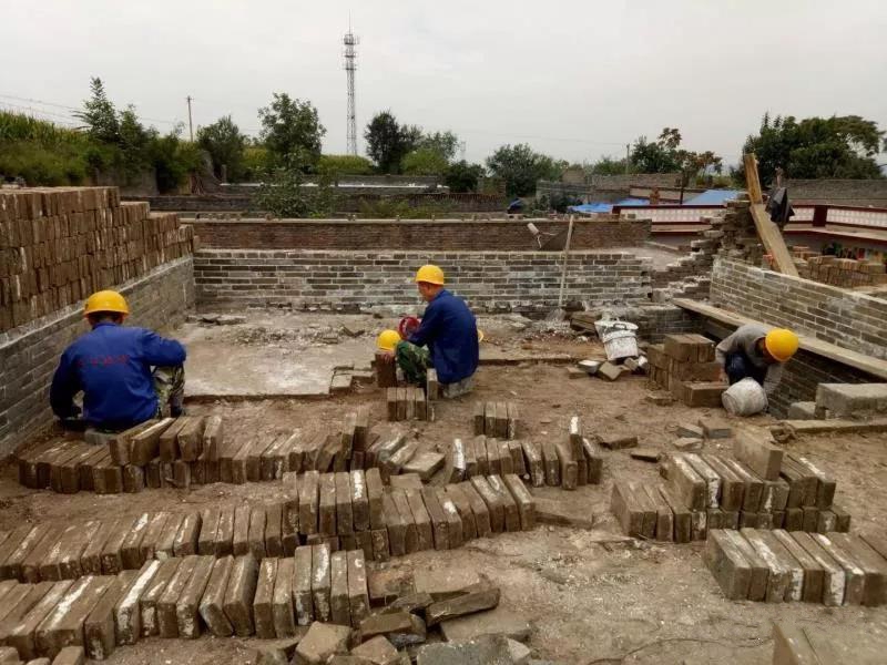 焦家堡村观音堂施工现场2