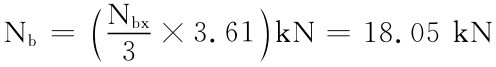 Nb＝×（ 3.61）kN＝18.05kN