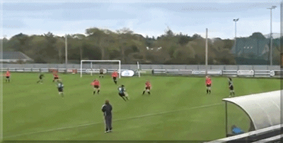 来自爱尔兰女足联赛的彪悍进球