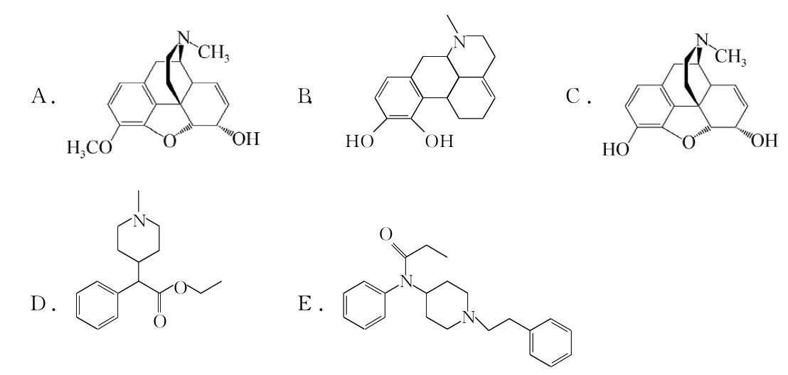 ‖O O|D.|■■■| |N|A. N| ||■■■E.|N═O HOOH—■—■——■■B.——N■ |■■C.