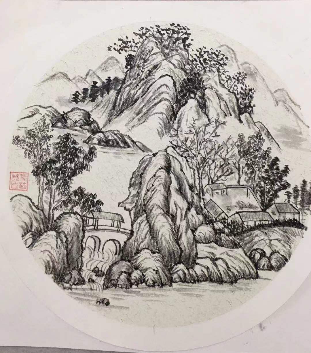道德街 梁桂琴 《山水小品》
