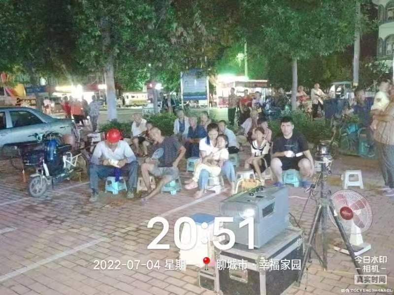【度假区】度假区农村公益电影放映走进于集镇于集村