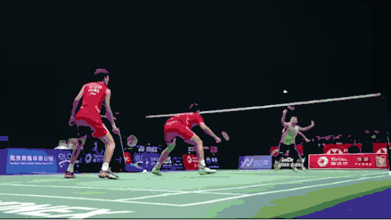 动态图-接杀球抽杀球比赛演示