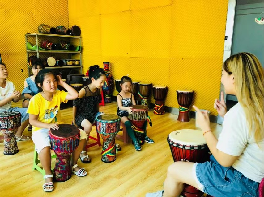 淇县文化馆春季艺术培训之非洲手鼓