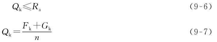 nQk=Fk+Gk Qk≤Ra （9-7） （9-6）