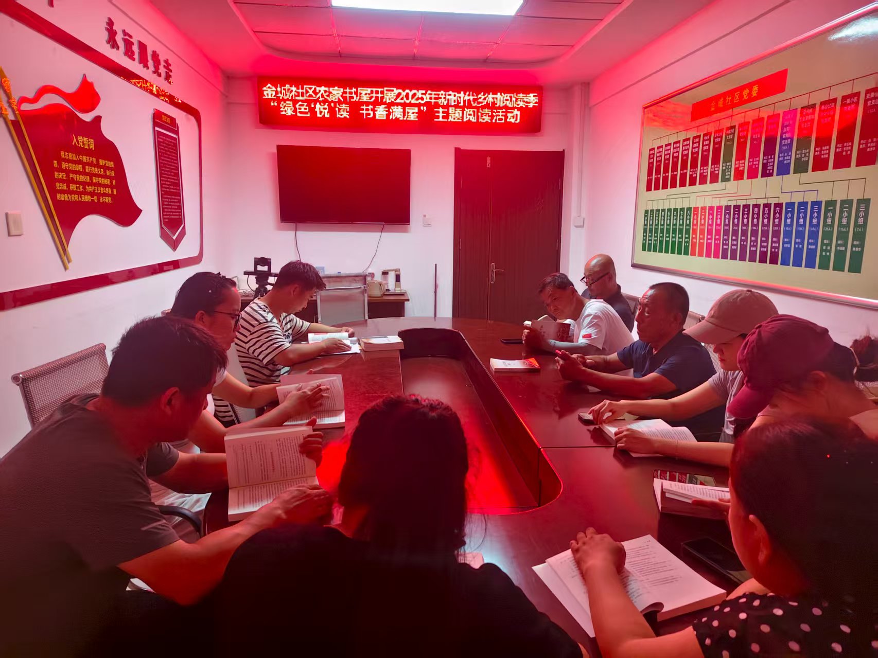 高唐县人和街道金城社区农家书屋开展“2025年新时代乡村阅读季”“绿色‘悦’读  书香满屋”主题阅读活动